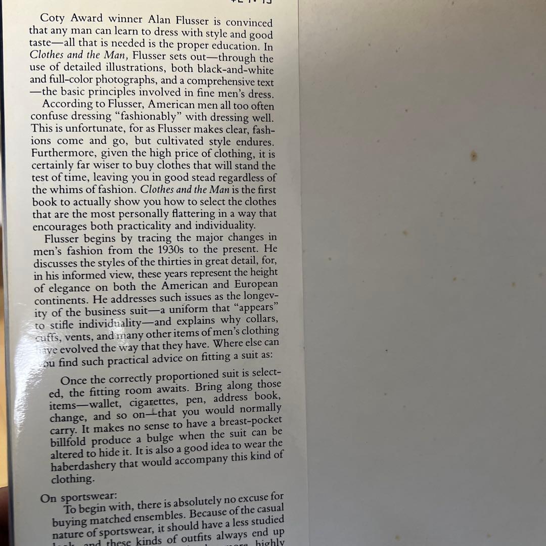 Clothes and the Man Alan Flusser 英語版