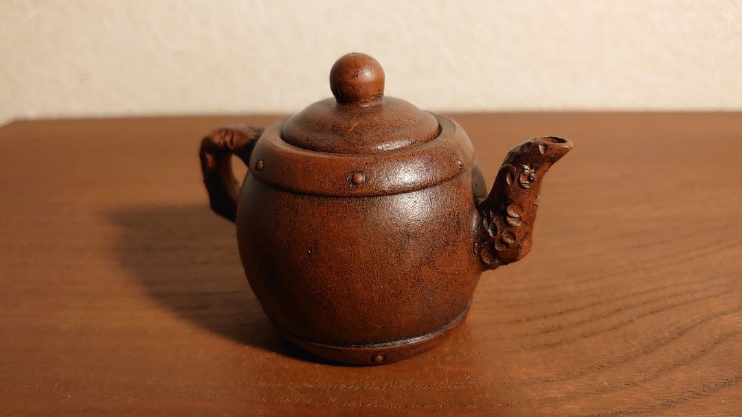 常滑　朱泥　中国美術　古玩　時代急須　１客