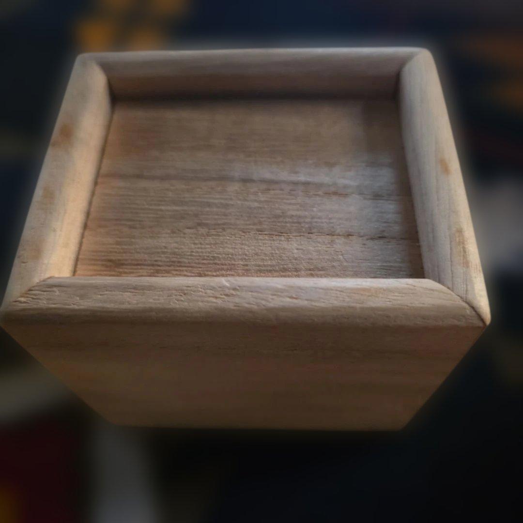 純銀のカップと木箱セット