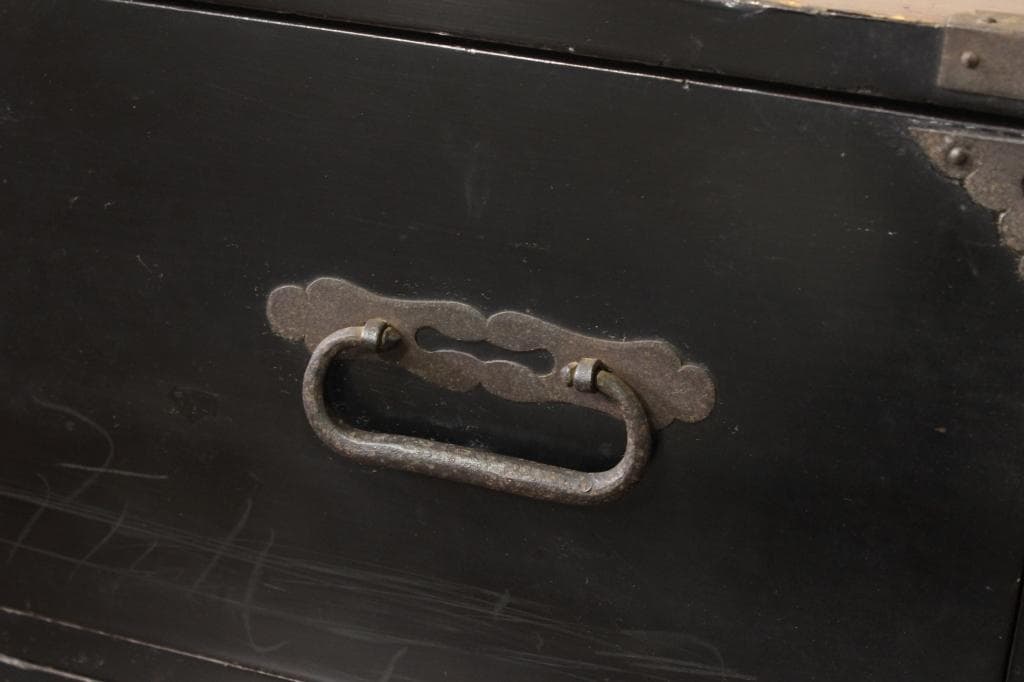 打ち出し金具！庄内箪笥 時代箪笥/チェスト/古道具/古民具/ローボード/収納