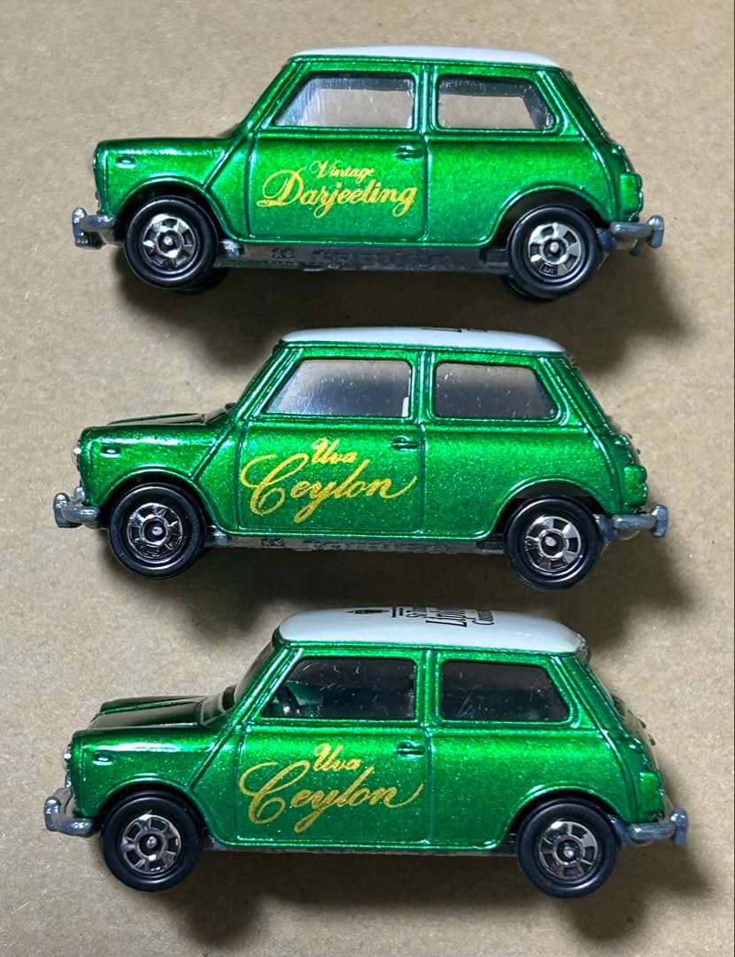 トミカ ミニクーパー リプトン グリーンメタ 3台セット