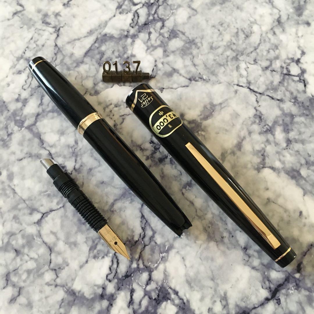 #0137 オーバーホール済み 万年筆 SAILOR ショート21k