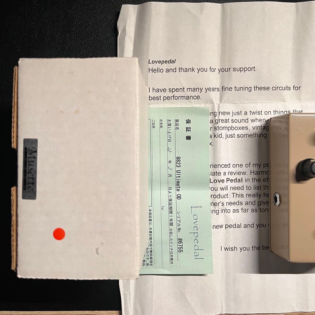 Lovepedal / 8823 ultimate OD オーバードライブ