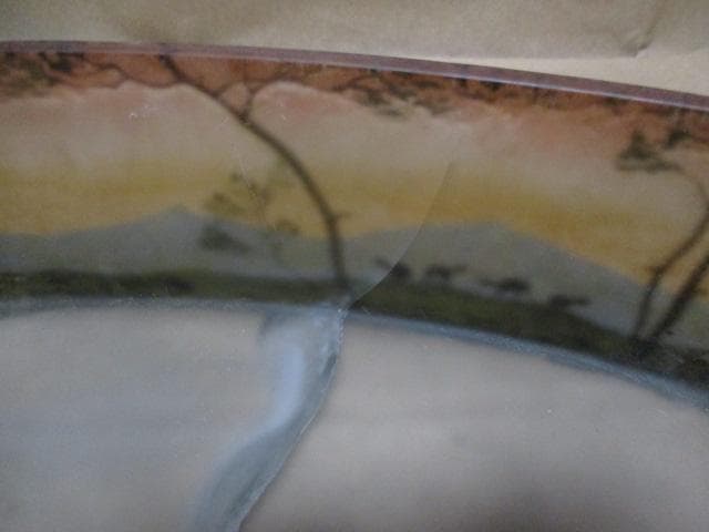 アールヌーボー　ガラス花器　ミューラー作　ですが　M34-2