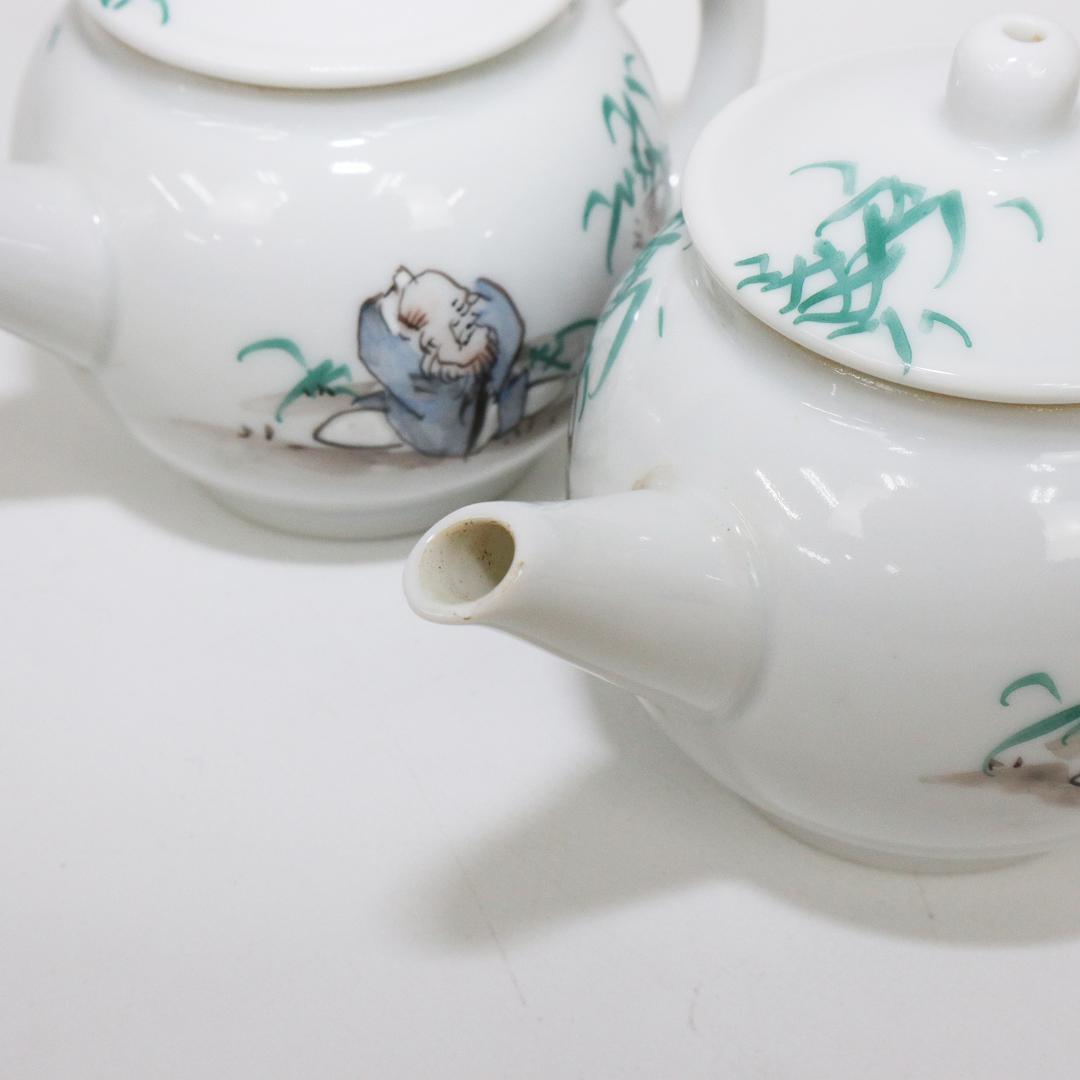 京焼 加藤和峰 急須 2客 煎茶 茶道具