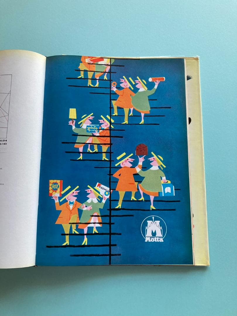 【激レア】サヴィニャック風のかわいいイラスト広告がいっぱい。『イタリア広告年鑑』