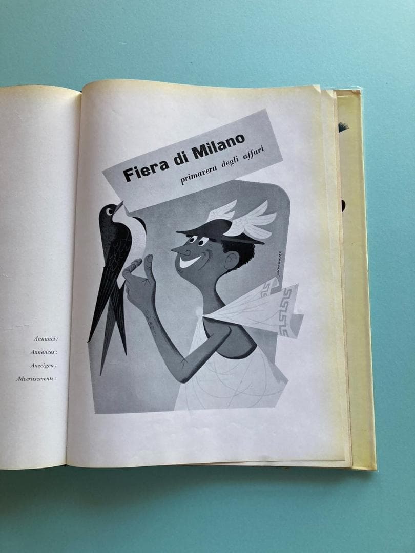 【激レア】サヴィニャック風のかわいいイラスト広告がいっぱい。『イタリア広告年鑑』