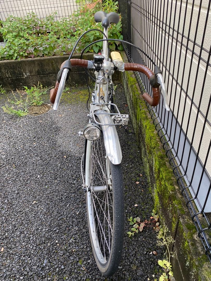 幻の名車　銀輪旅車AZUランドナー　ヴィンテージ　ホワイト