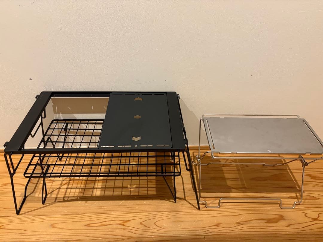キャンプ用品　フィールドラック・コードユニット・igtブリッジテーブル天板付き