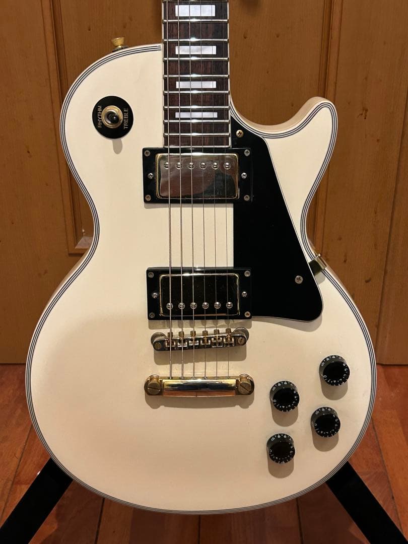 値下げ！美品　Photogenic　レスポールタイプ　アイボリー　弦新品