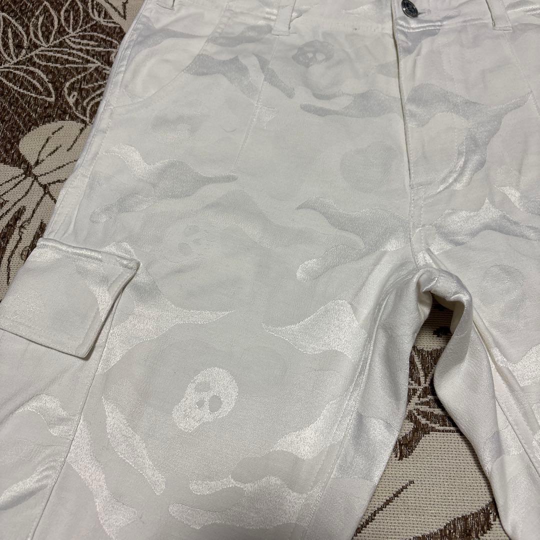 MARK & LONA（マークアンドロナ）ホワイトカモフラ柄カーゴパンツ