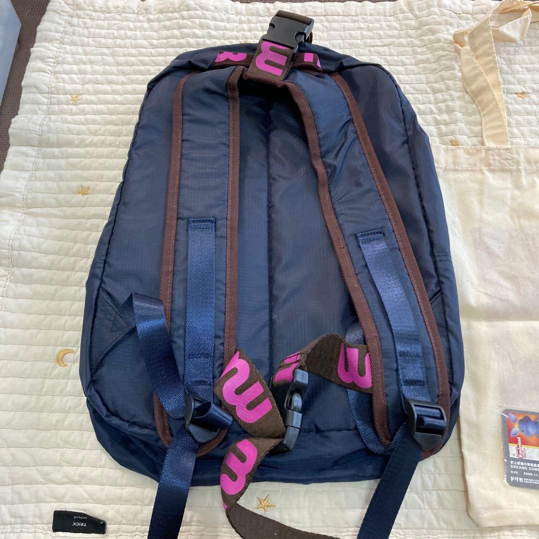 wmmw backpack【navy×pink logo】　 e-bag&ドリカ
