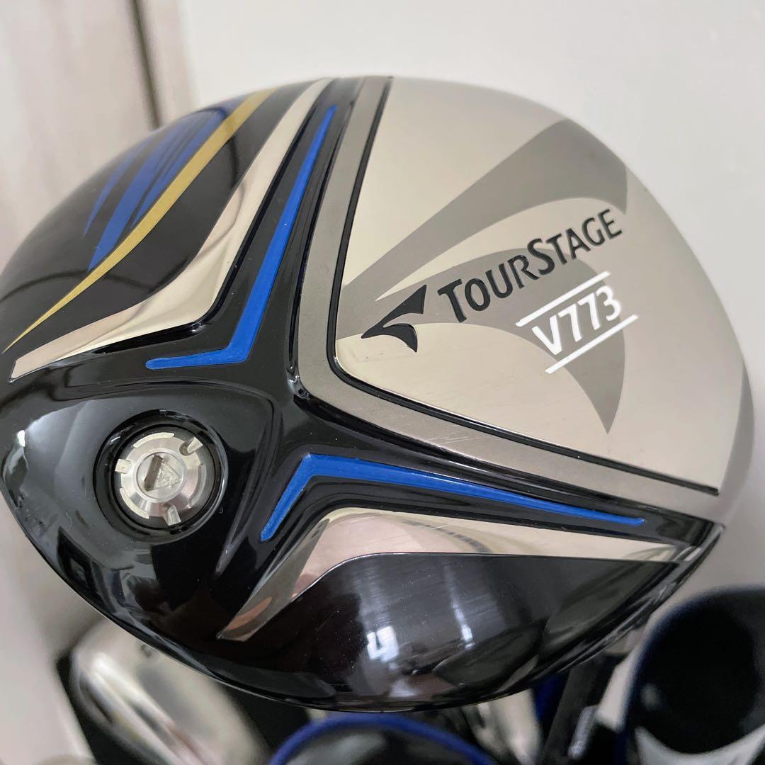 希少ブルー　メンズ　ツアーステージ　V773 ゴルフクラブ　本格フルセット13本