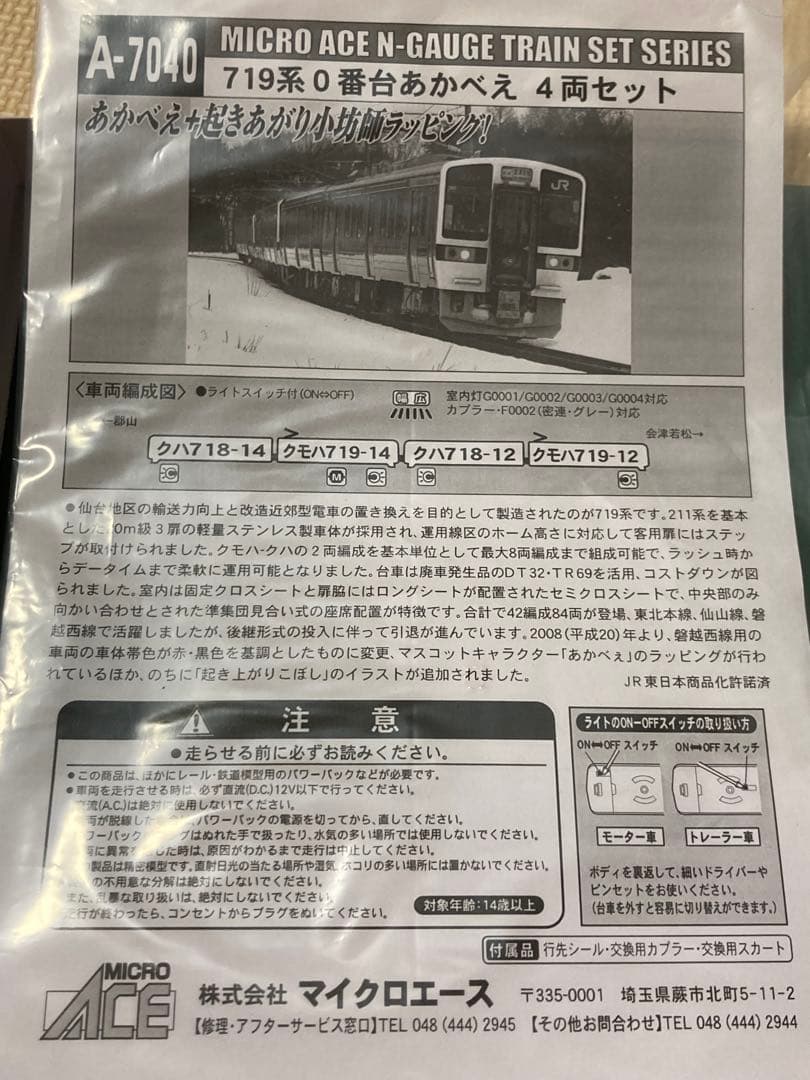 719系0番台あかべぇ+起き上がり小法師塗装