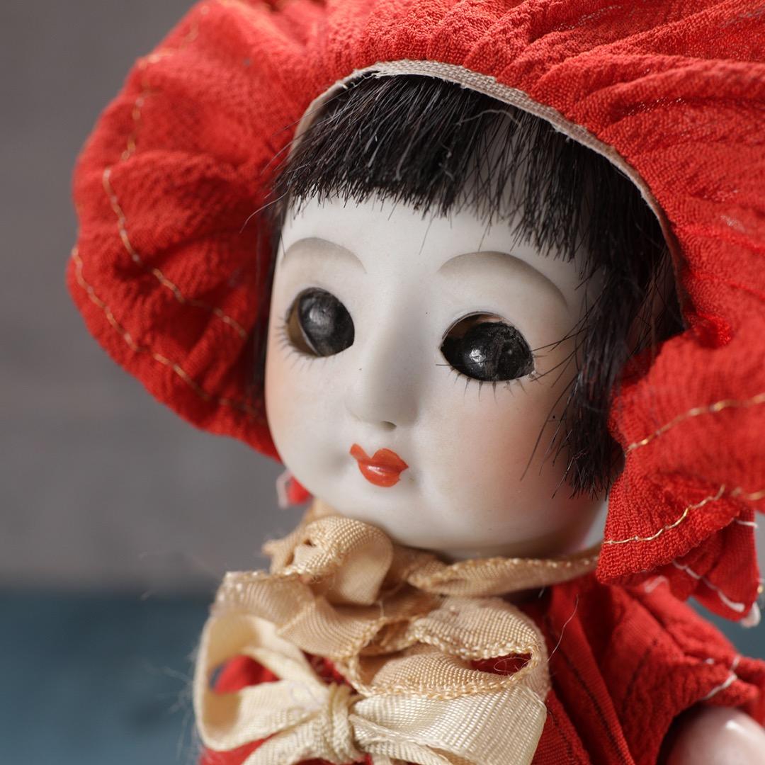 【可愛いサクラビスク・レトロドール3-2】真っ赤な女の子