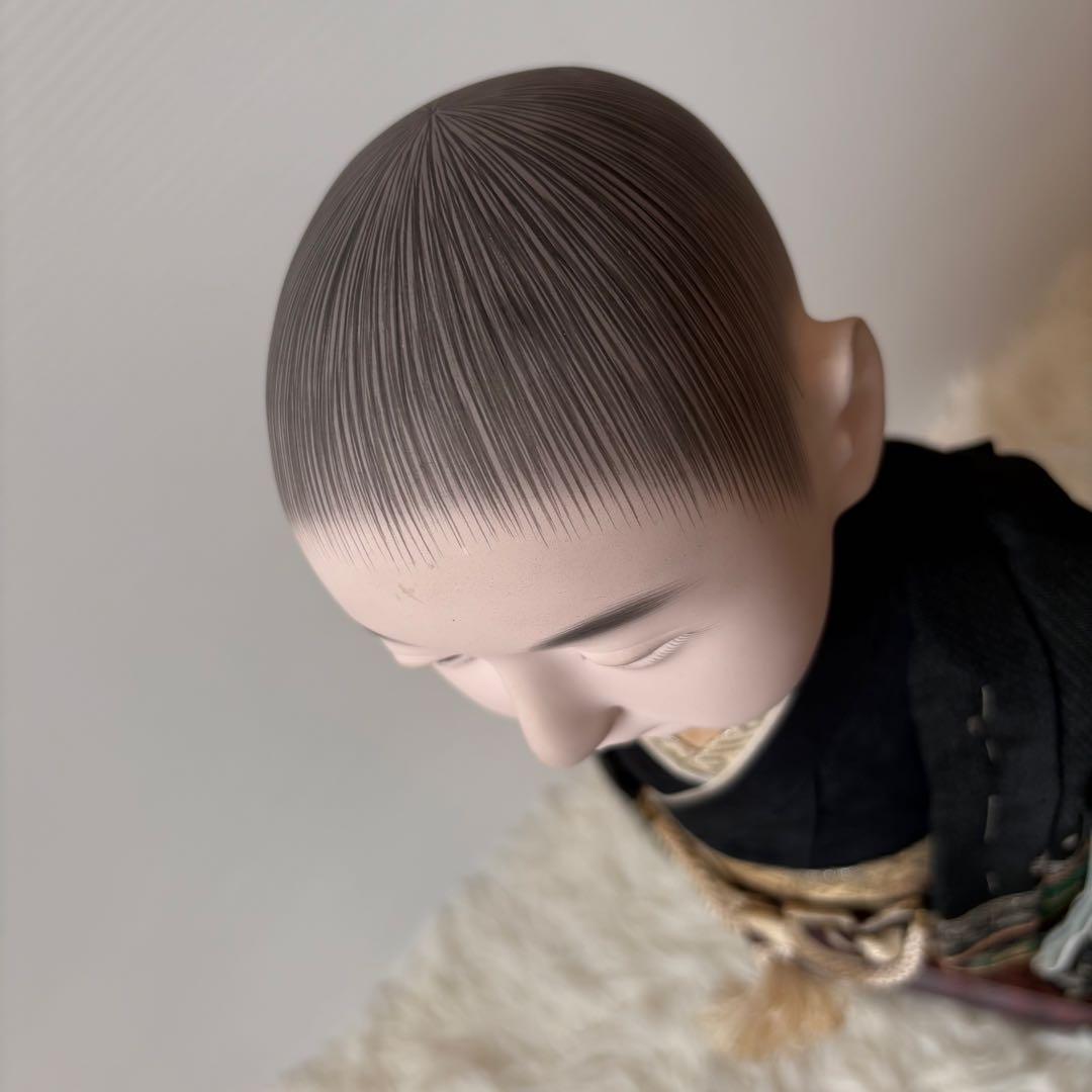 極美品 古い市松人形 45cm 箱入り 元箱 男の子