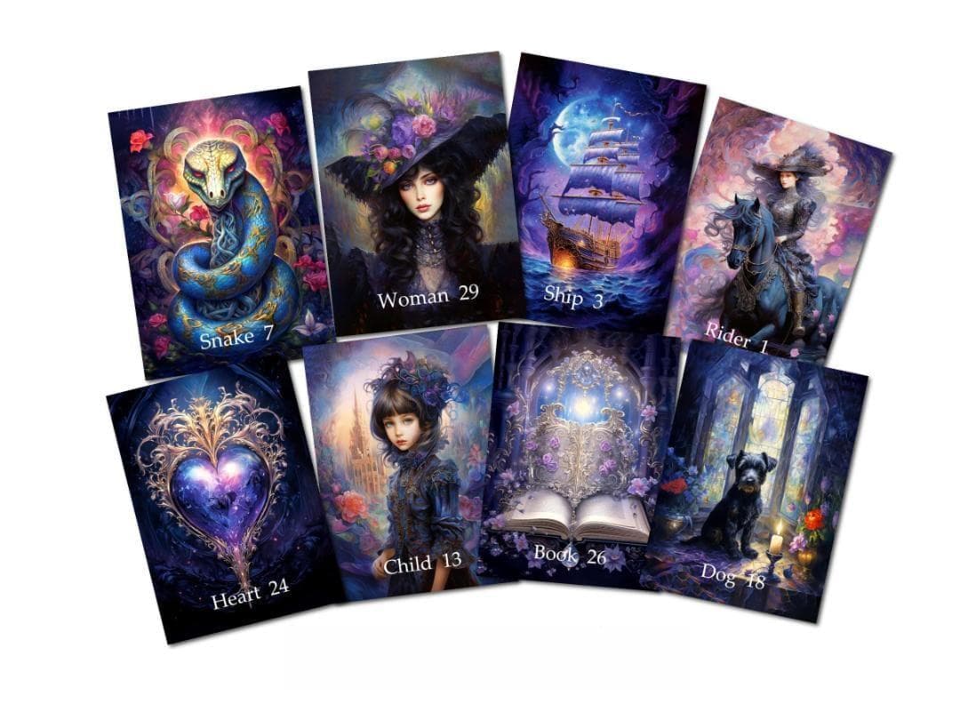 【正規品ルノルマンカード】美麗イラストの海外インディーズ✨ゴシックスタイルデッキ