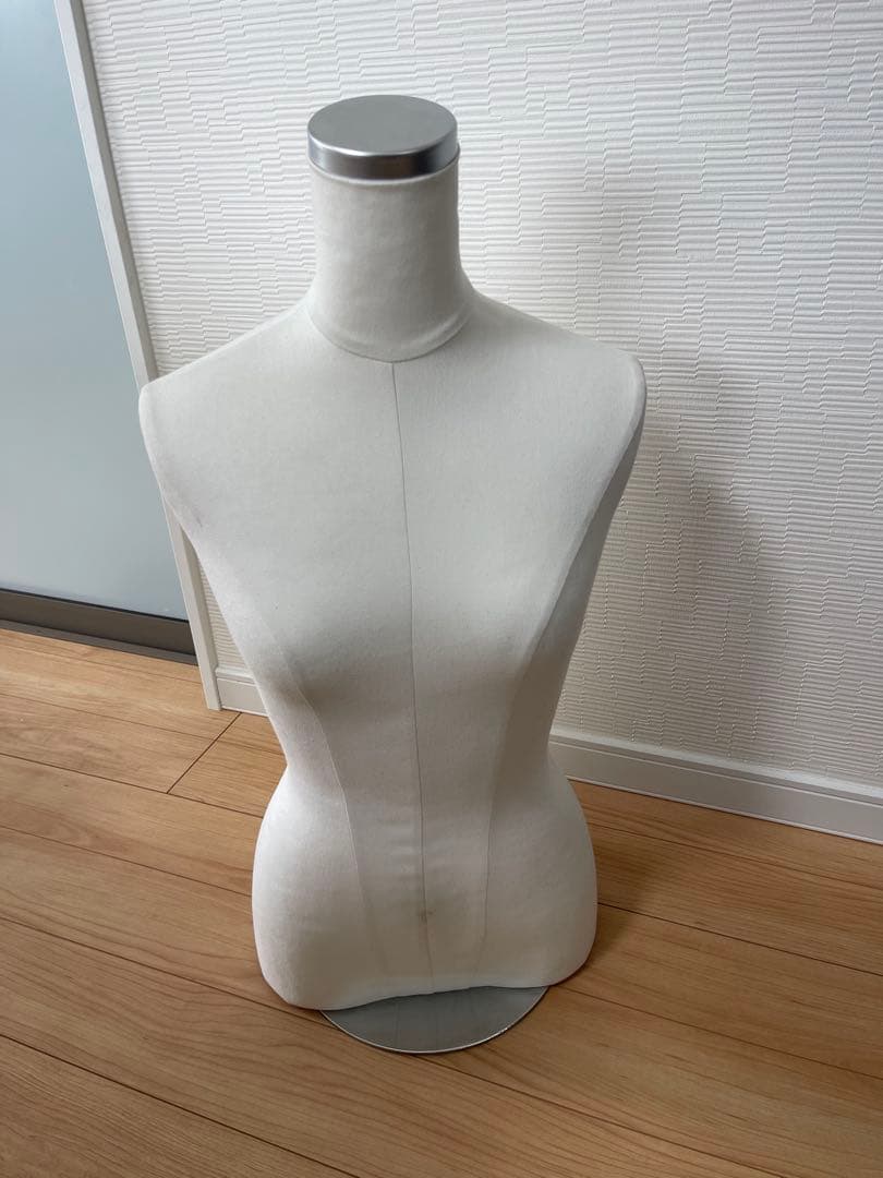 ホワイトファブリックマネキン 高さ調整可能