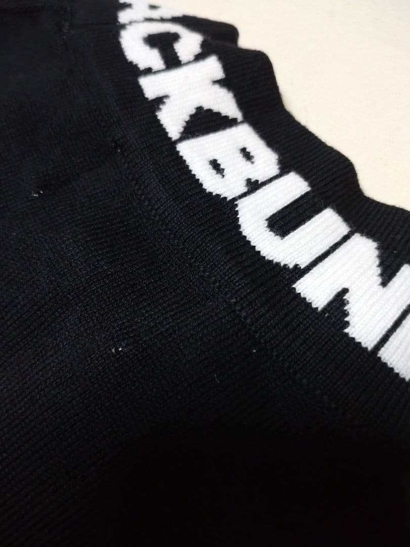 0サイズS 黒 ゴルフウェア ジャックバニー ロゴジャガード セーター 新品