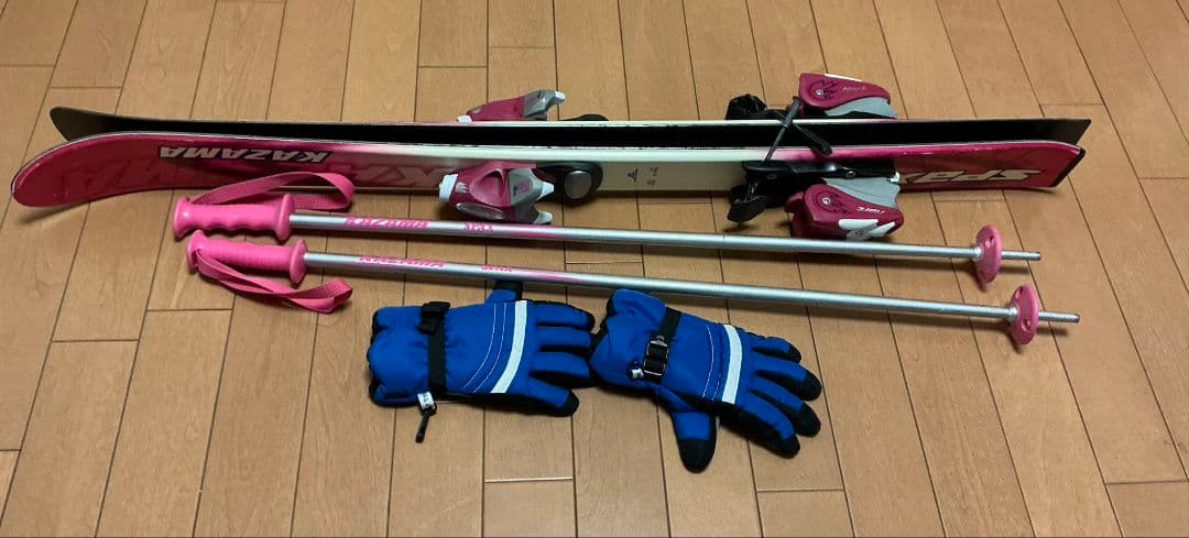 KAZAMA スキーセット ピンク