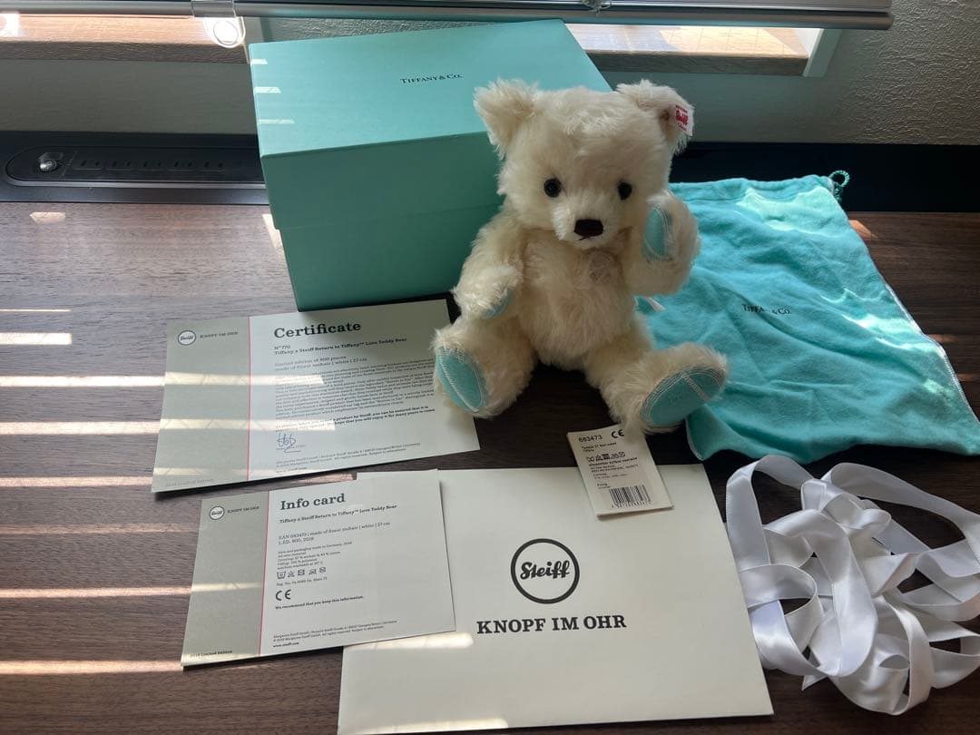 極美品 ティファニーシュタイフ テディベア Tiffany ベア 2018