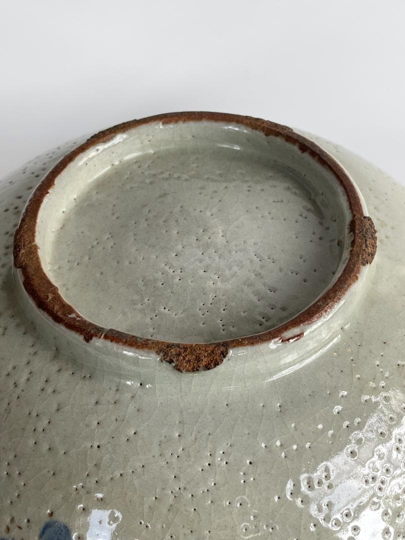 中国 美術 唐物 古玩 宋 元 明 清期 古染付 青絵 青花 大鉢 深鉢 牡丹