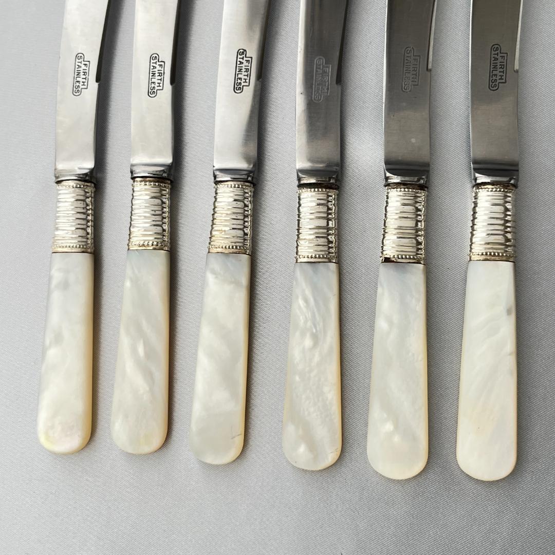 【英国】【白蝶貝】アフタヌーンティーカトラリーセット 専用ケース