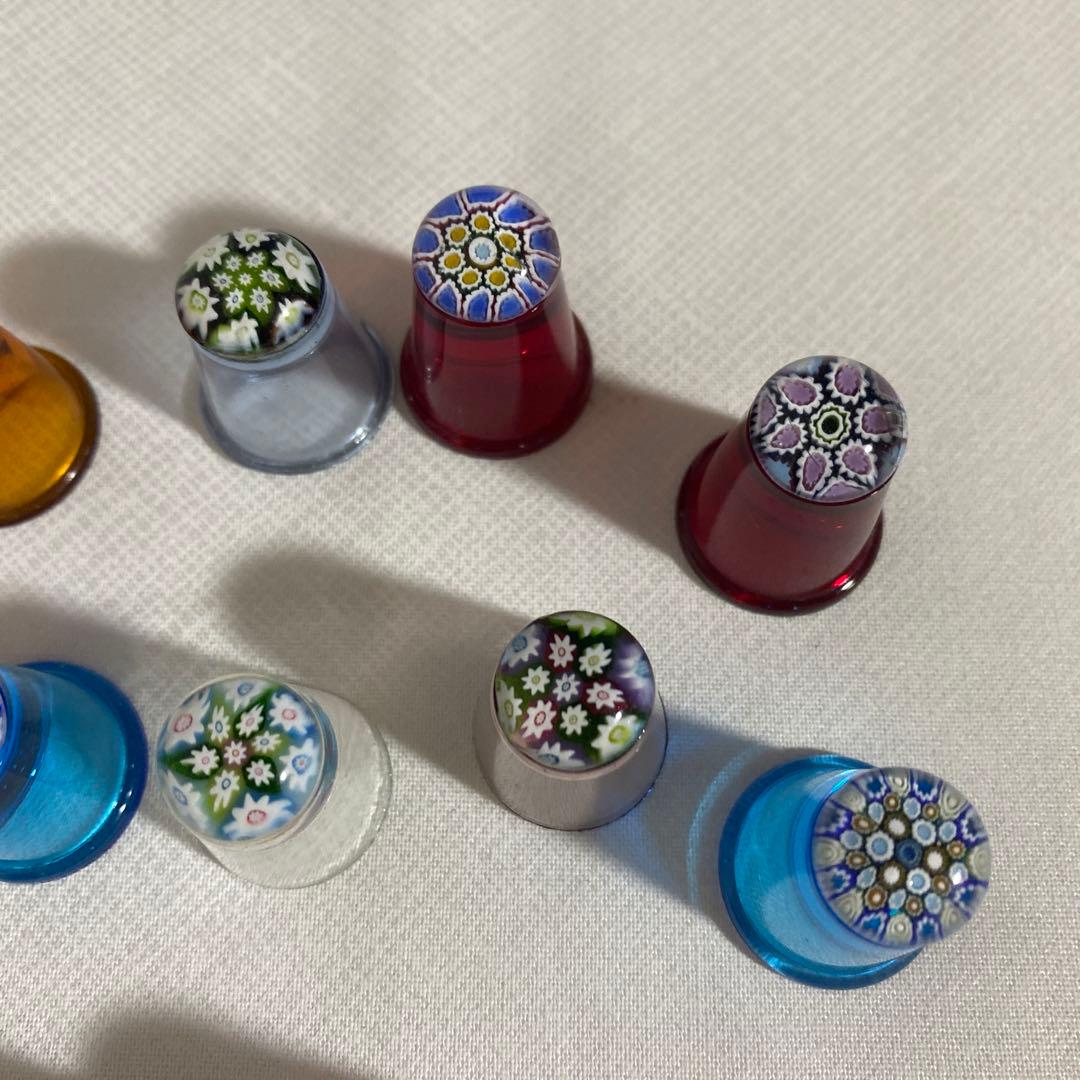 レア　ヴィンテージ　ケイスネス　ミルフィオリ　シンブル　16個