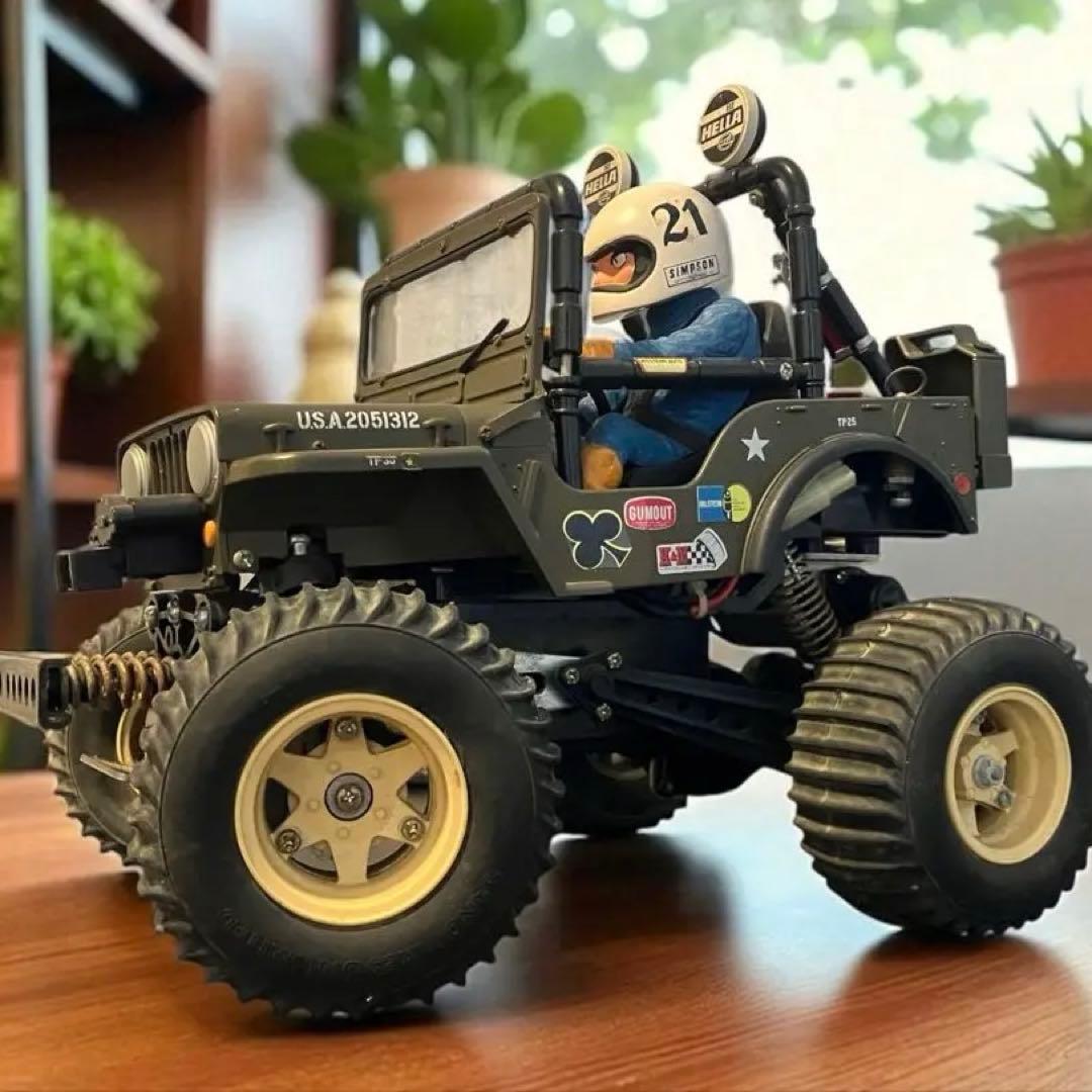 1984年 タミヤ ワイルドウイリス 初期型 説明書・プロポ付き