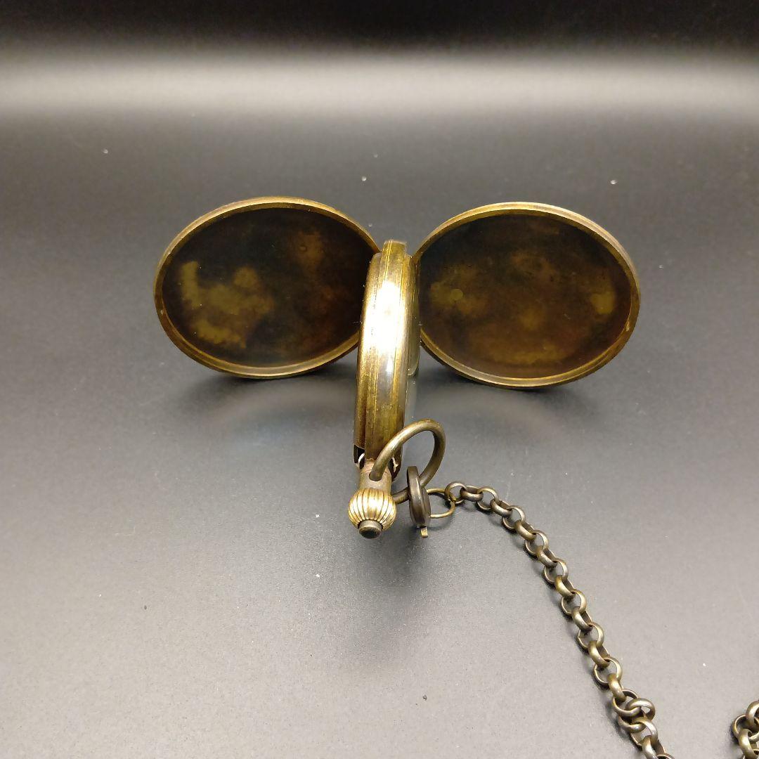 OMEGA 懐中時計 イエロー文字盤 金属製　手巻き　稼働品