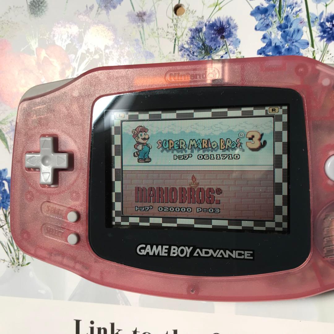 任天堂ゲームボーイアドバンス、❤️新品ガラス製スクリーンレンズ偏光板交換済、美品