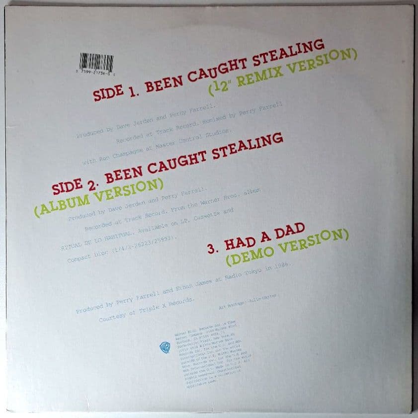 Jane's Addiction　Been Caught Stealing　12