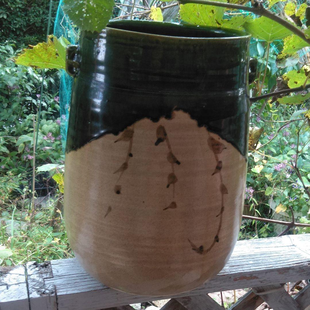 新品未使用　織部壺