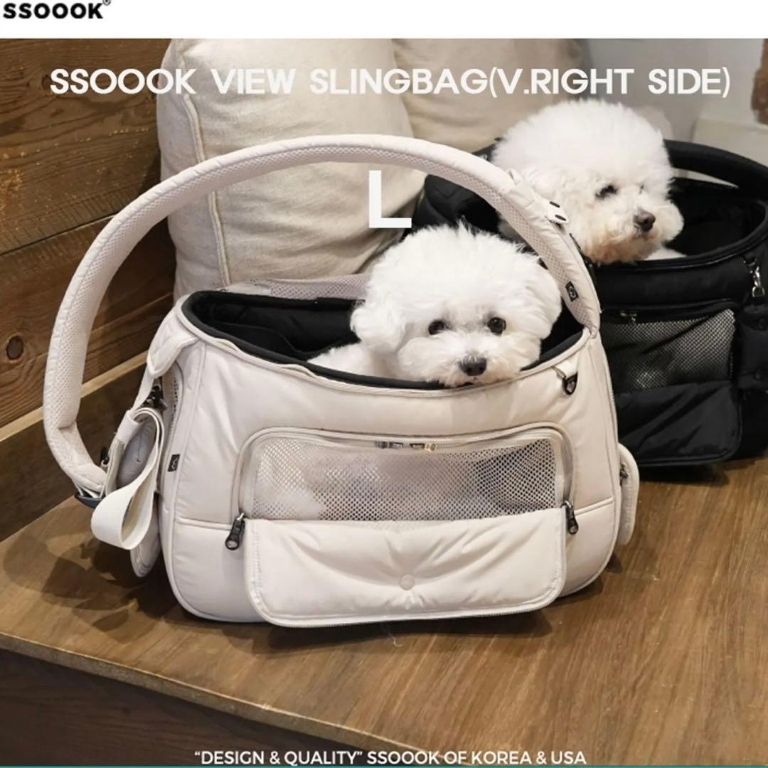 【新品】 SSOOOK VIEW SLING BAG (バッグ右）ベージュ L