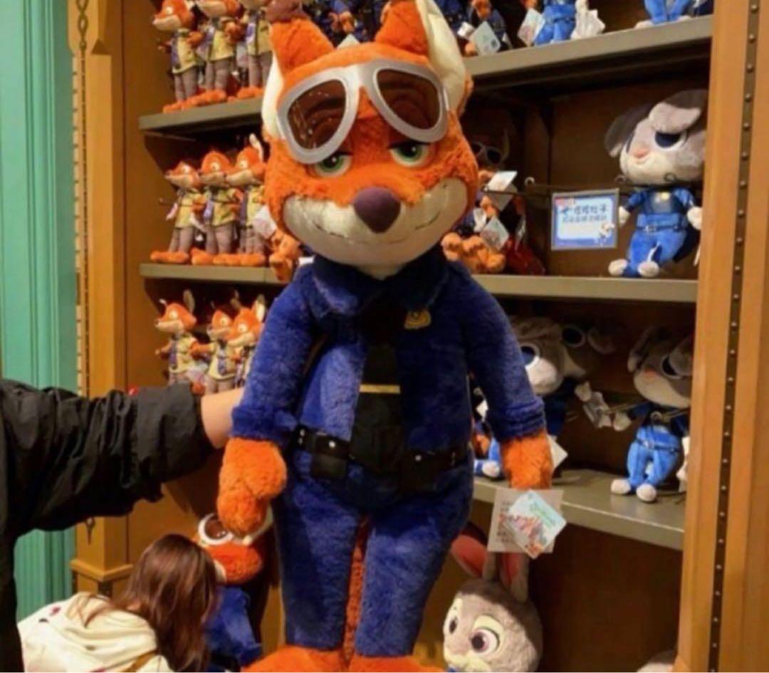 ★期間限定★ 上海ディズニー　ズートピア　ニック　ぬいぐるみ　大きい