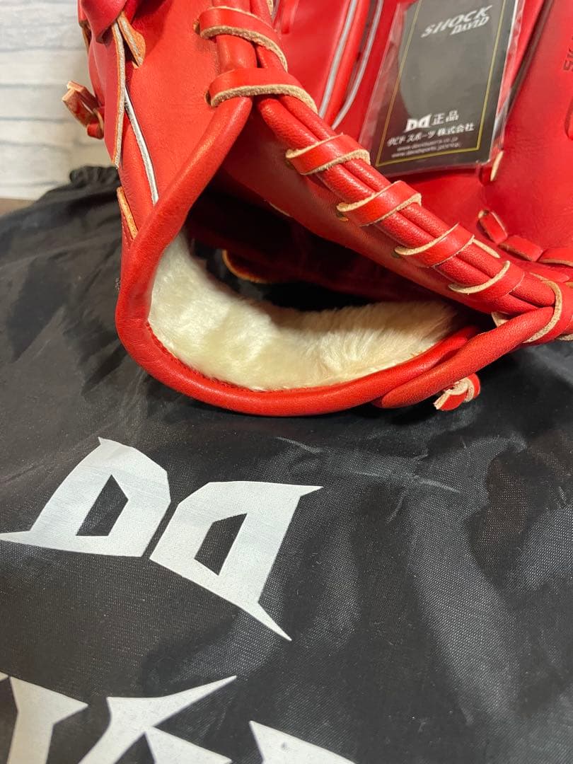 野*き様 新品軟式グローブ　ダビドスポーツ　大人サイズ　未使用品　グローブ　オレ