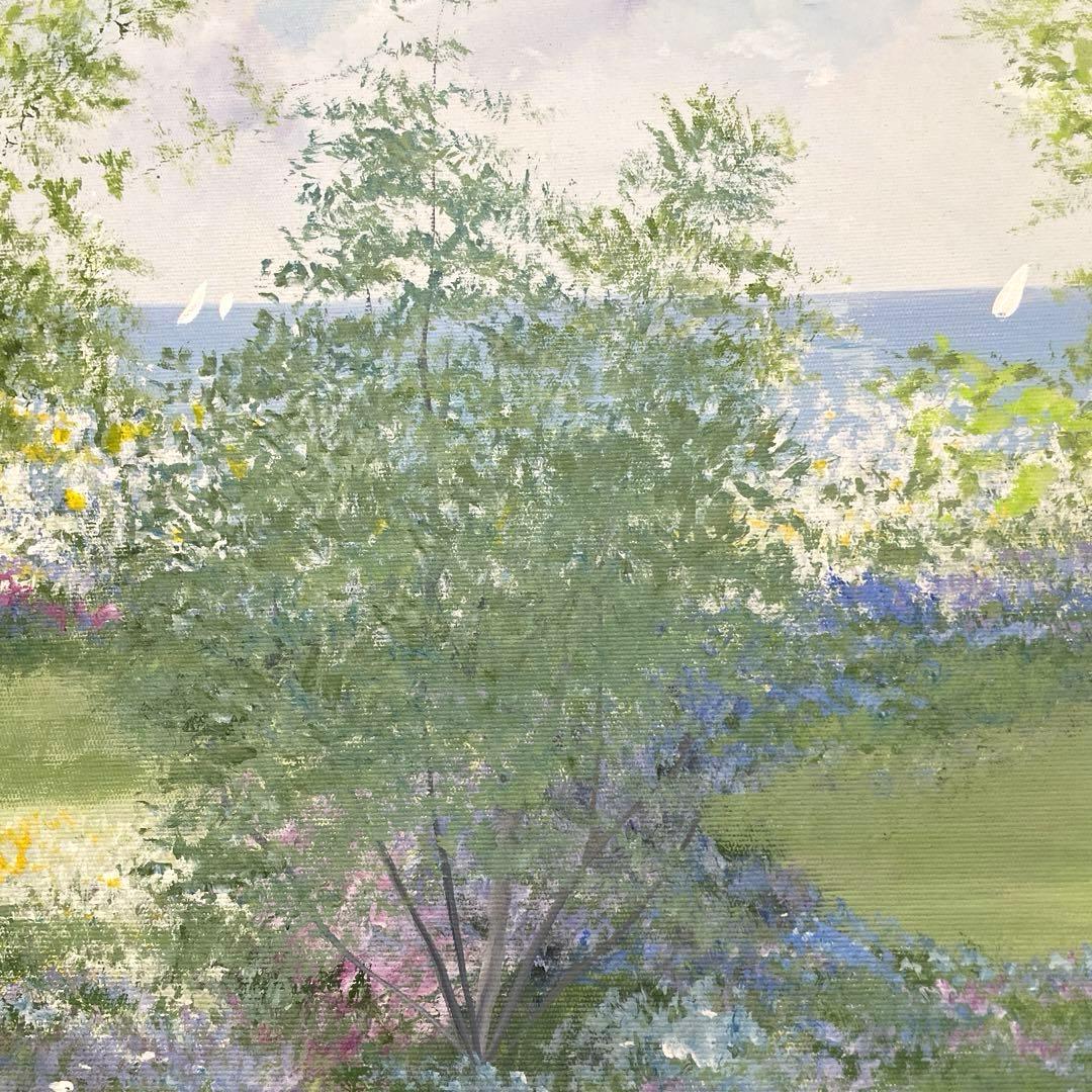 70㎝四方◎イーダ ヴァレッキオ◎額装 絵画◎一点物原画