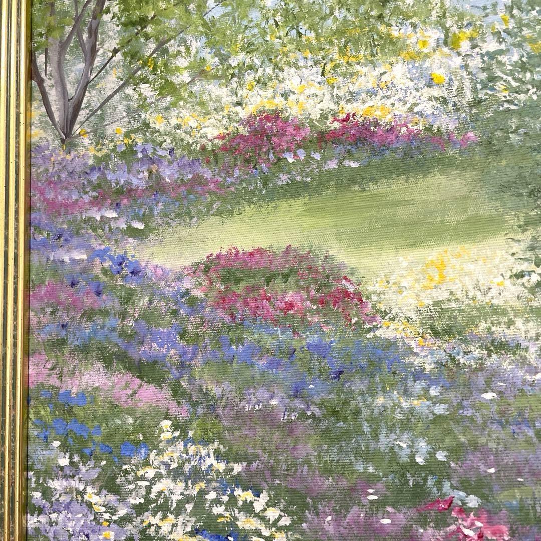 70㎝四方◎イーダ ヴァレッキオ◎額装 絵画◎一点物原画