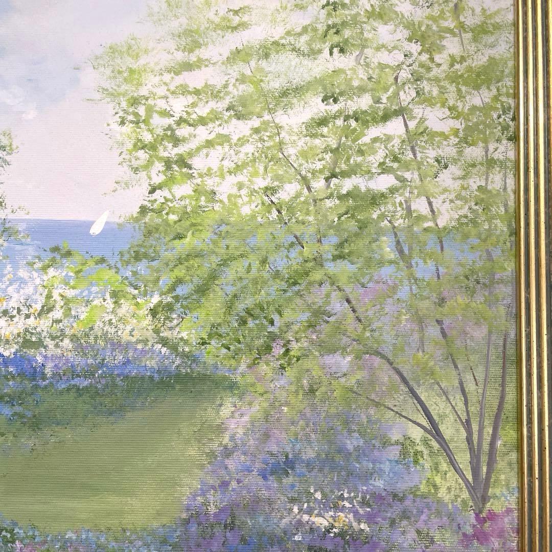 70㎝四方◎イーダ ヴァレッキオ◎額装 絵画◎一点物原画