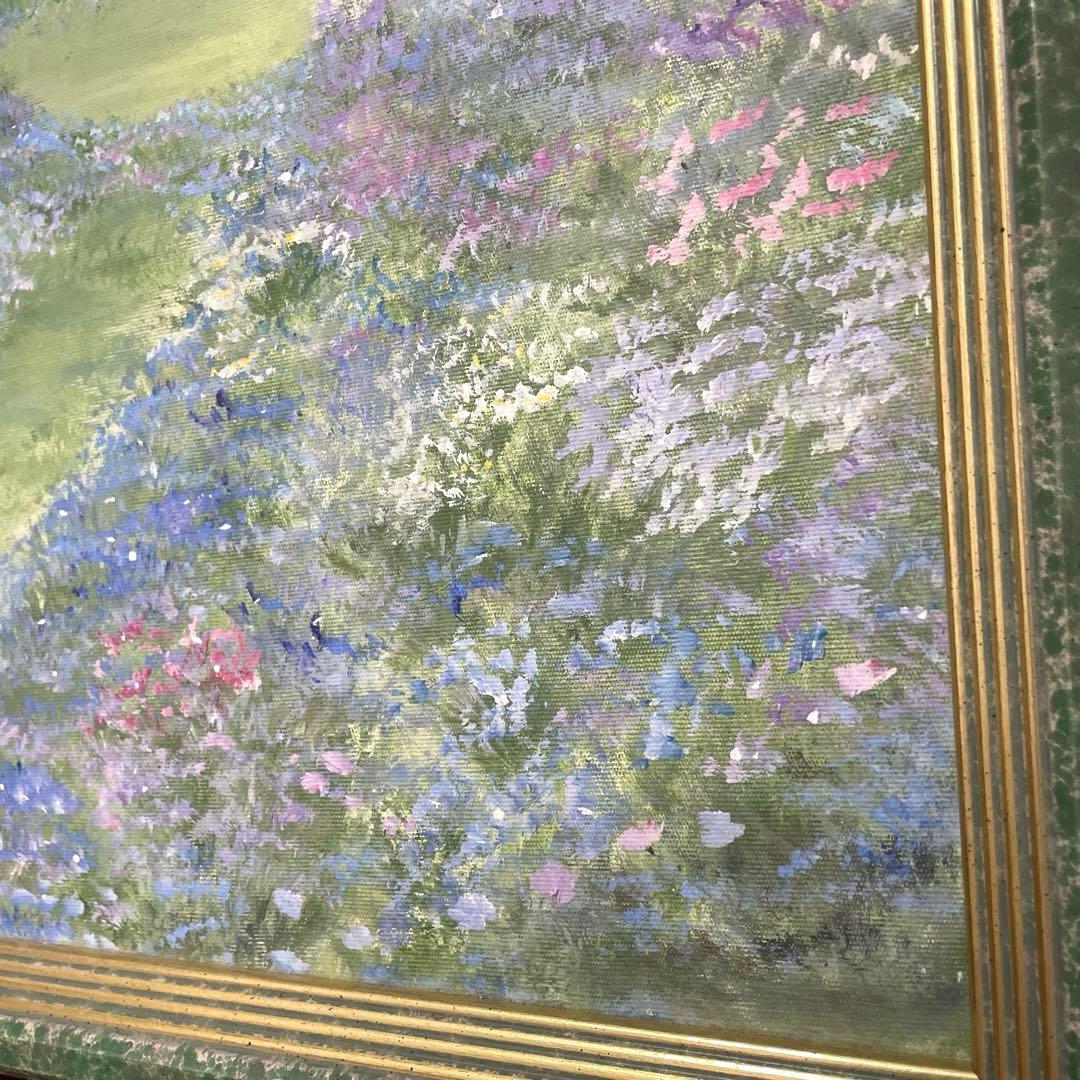 70㎝四方◎イーダ ヴァレッキオ◎額装 絵画◎一点物原画