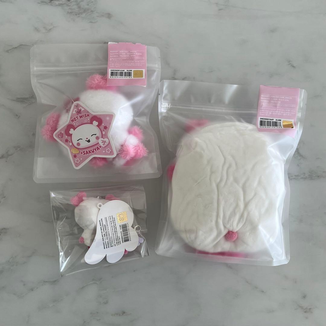 NCT WISH サクヤ ぬいぐるみ ペンライトカバー ペンライトキーリング