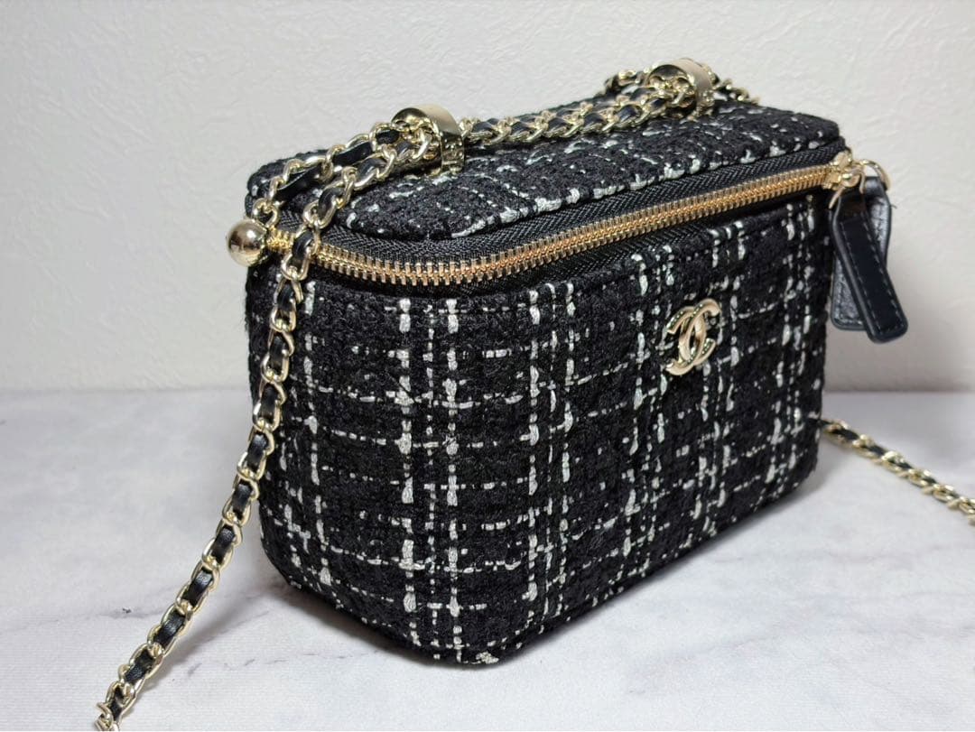 CHANEL シャネル　ノベルティ　チェーン　ショルダーバッグ　ツイード