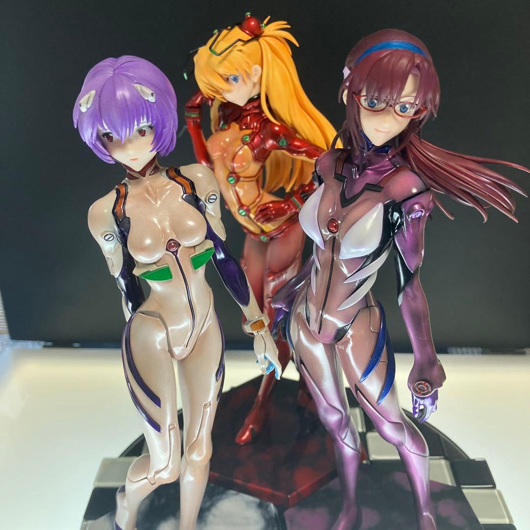 塗装済】PLAMAX アスカ・レイ・マリ 3点セット 【完成品】