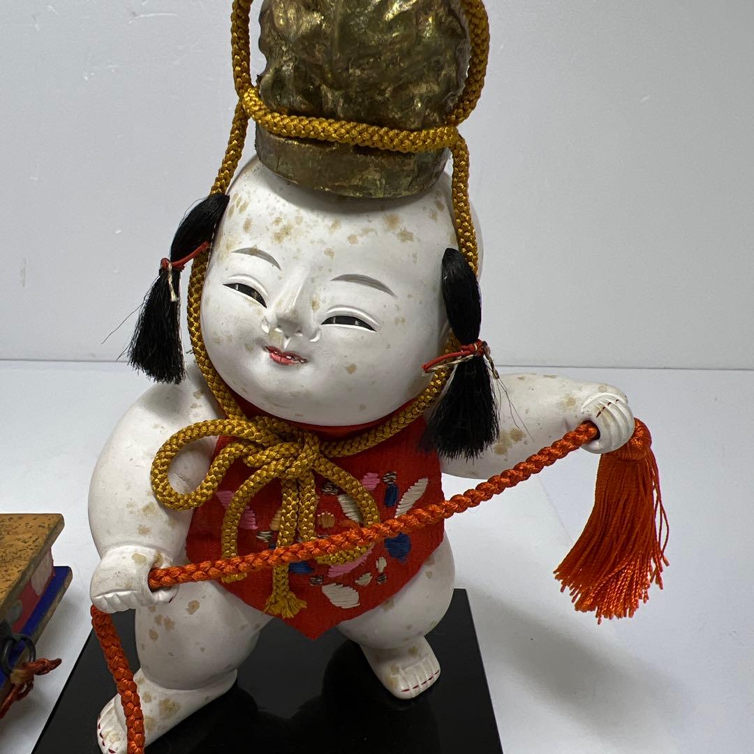 平安まるや平蔵　御所人形槌車引　共箱　東Y7-0603⑥タニチ