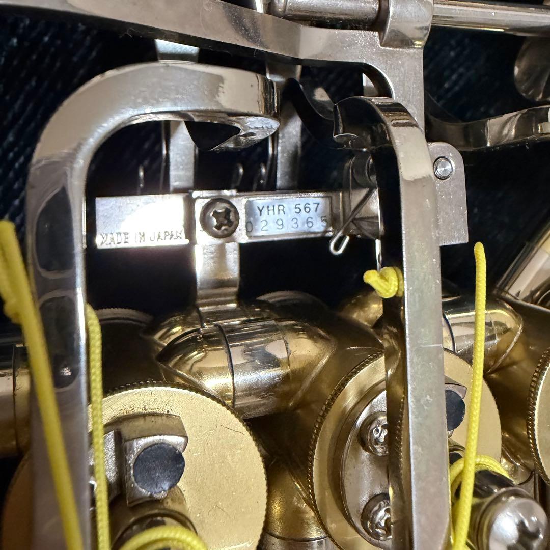 YAMAHA ヤマハ YHR567 フルダブルホルン マウスピース付き