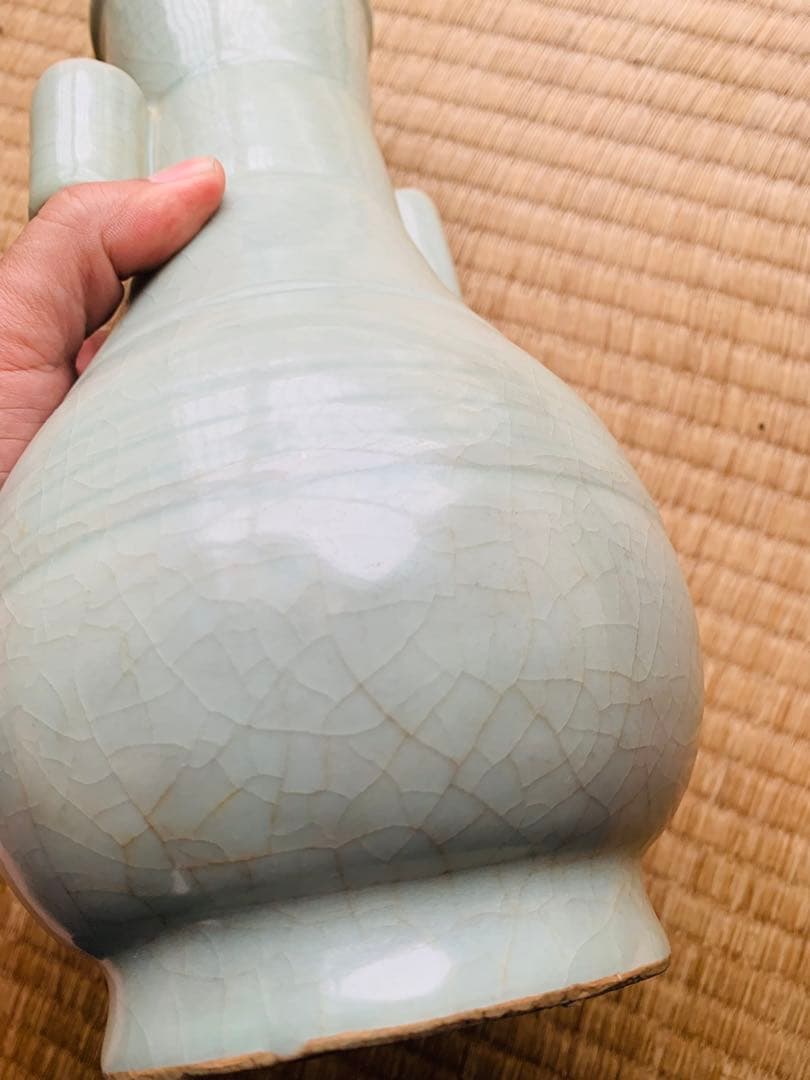 中国明〜清時代の青磁花瓶