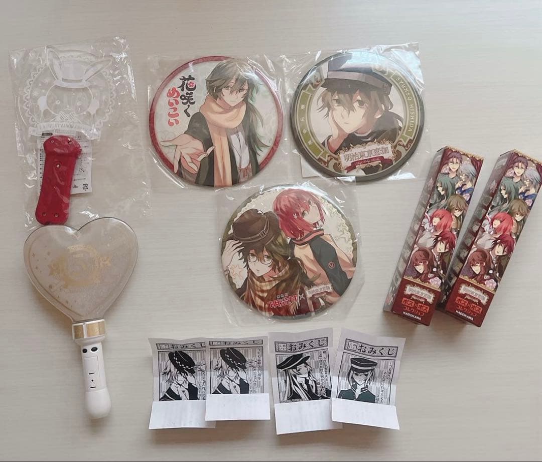 【画像複数枚】 明治東京恋伽　めいこい グッズセット 菱田春草 アクスタ 缶バ