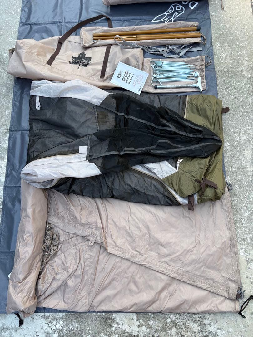 美品　ロゴス(LOGOS) Tradcanvas Tepee&タープ350-BJ