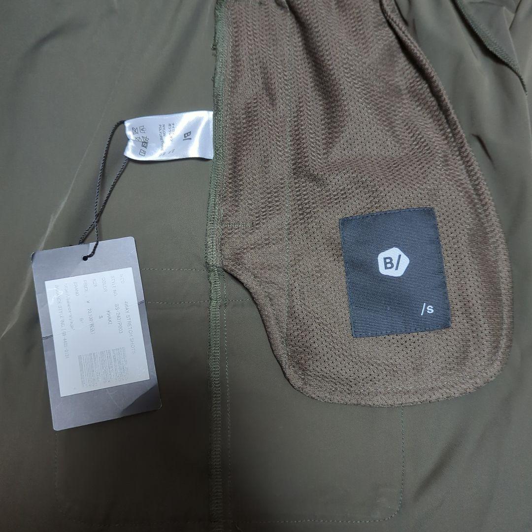 B／　ビースラッシュ　4WAY STRETCH SHOTS　S　カーキ