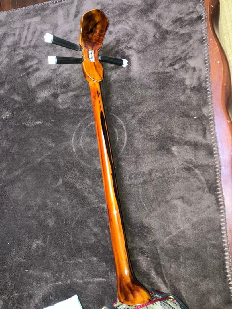 沖縄三線島クルチ真壁型本皮一枚張りスンチ塗り期間限定破格値出品